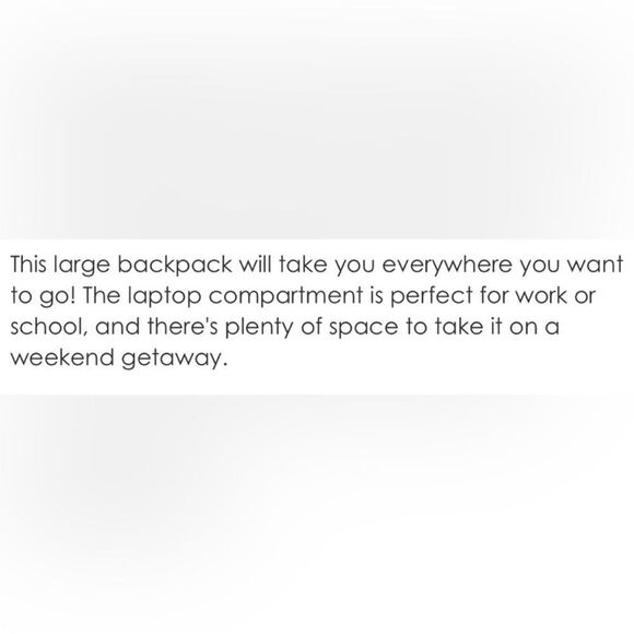 Vera Bradley Black Moonless Night Quilted Polyester Large Laptop Backpack 31 L - Picture 4 of 13